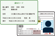 通知カード+運転免許証